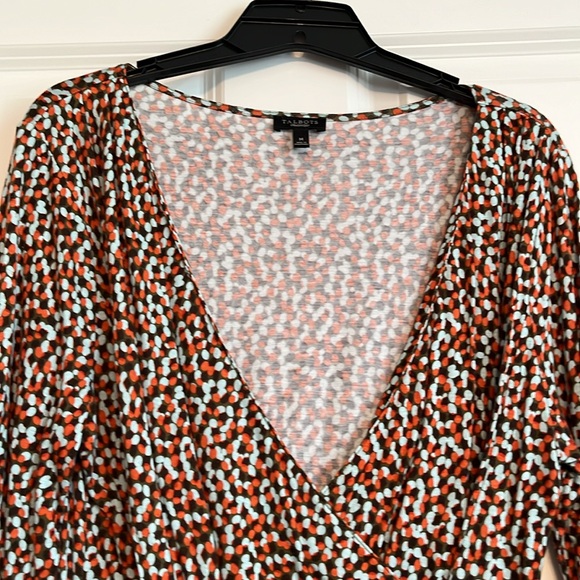 Talbots Long Neck Wrap Top - Picture 4 of 7
